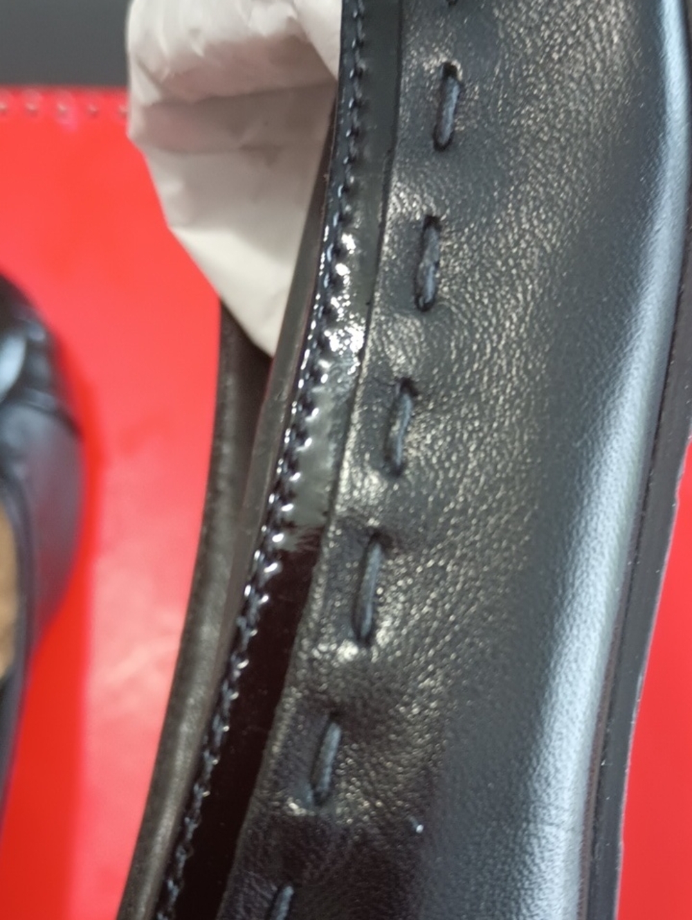 J Vincent Black Patent Leather Flats - 8M women - NWoT - Picture 4 of 12